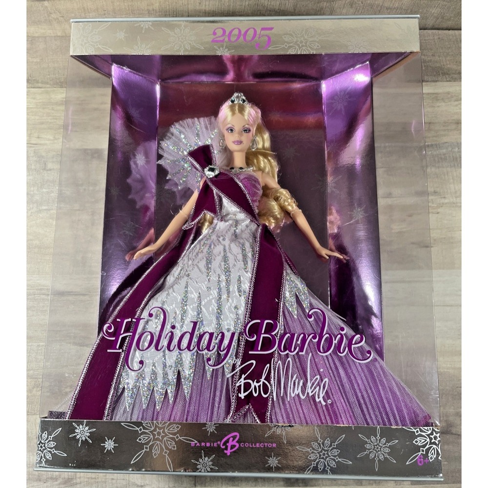 Mattel 2005 Holiday Day Barbie by Bob Mackie, first ever, over the top glamour